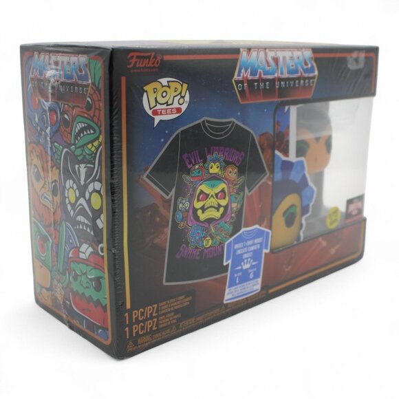 Funko Pop! & Tee Set Motu Evil-Lyn Glow-In-The-Dark Masters Of The Universe Larg - Picture 7 of 7